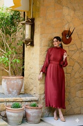 Cherry Frill Maxi