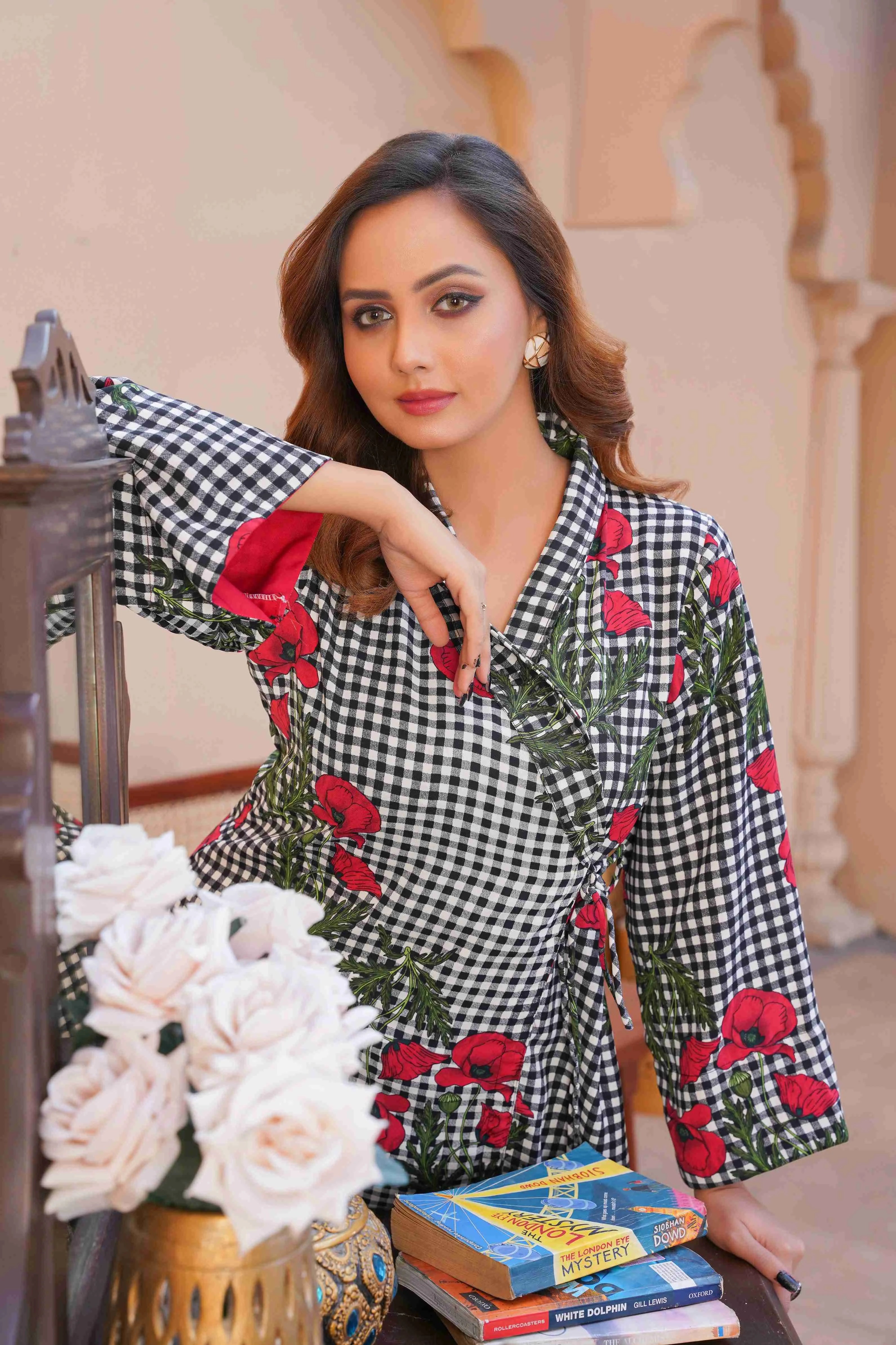 Floral Check Fusion