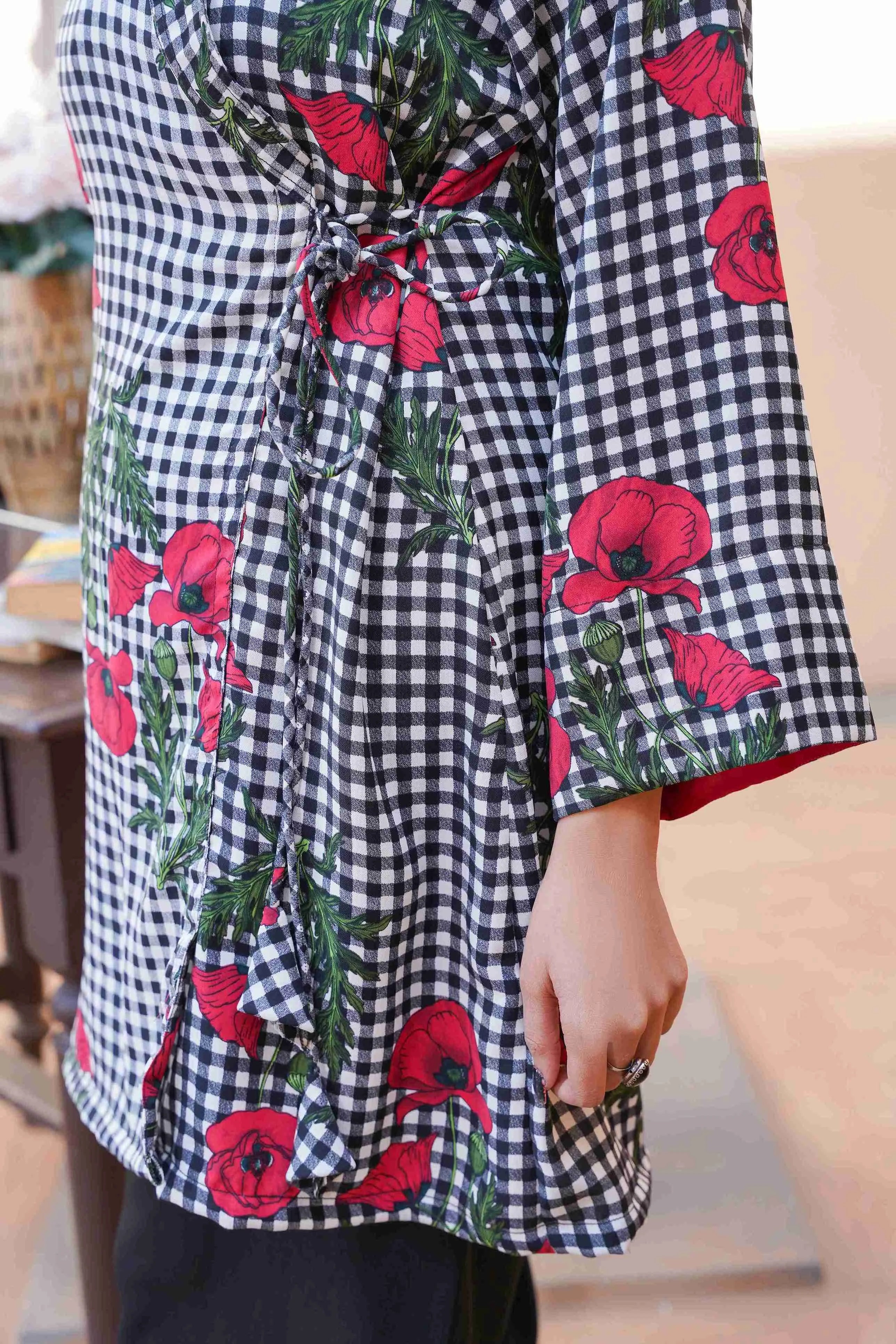 Floral Check Fusion