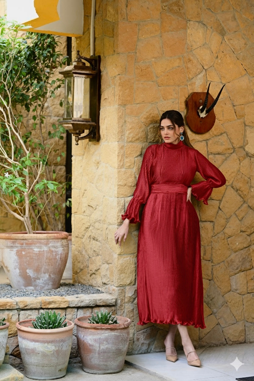 Cherry Frill Maxi