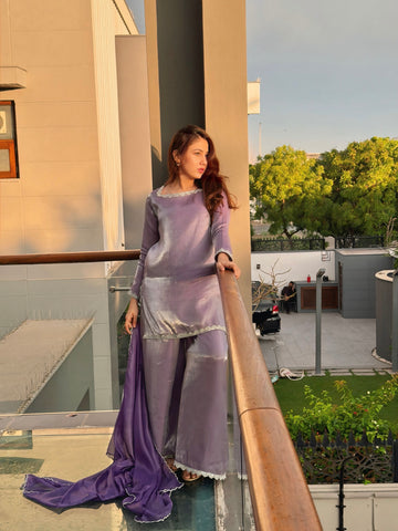 Lilac Sharara Set